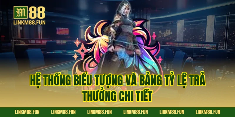 Hệ thống biểu tượng và bảng tỷ lệ trả thưởng chi tiết
